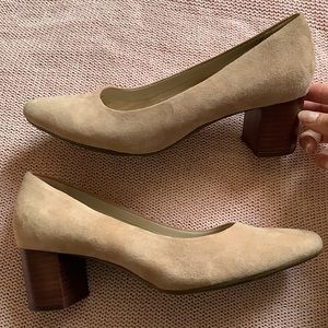 🎉✨AEROSOLES BONE PUMPS BLOCK HEEL WOMENS COMFORT SOLE CORE COMFORT TECHNOLOGY🎉